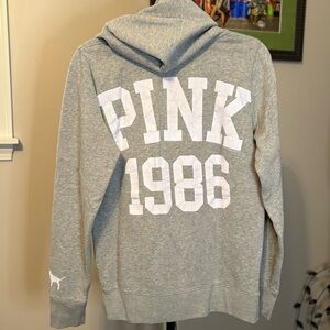 Victoria's Secret “PINK 1986” Gray Hoodie Sweater circa 2007